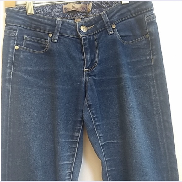 Paige Premium Denim Skyline Medium Wash Ankle Peg Jeans 25 - Picture 4 of 6